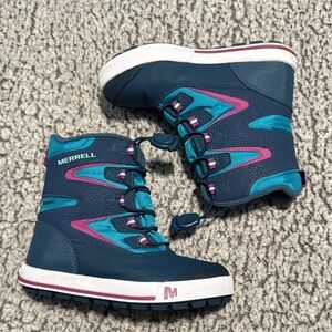 Merrell Kids' Teal and Pink Snow Boots